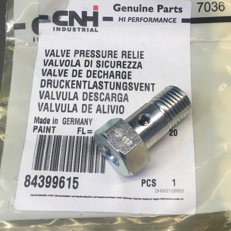 84399615 Overdrukklep injectiepomp