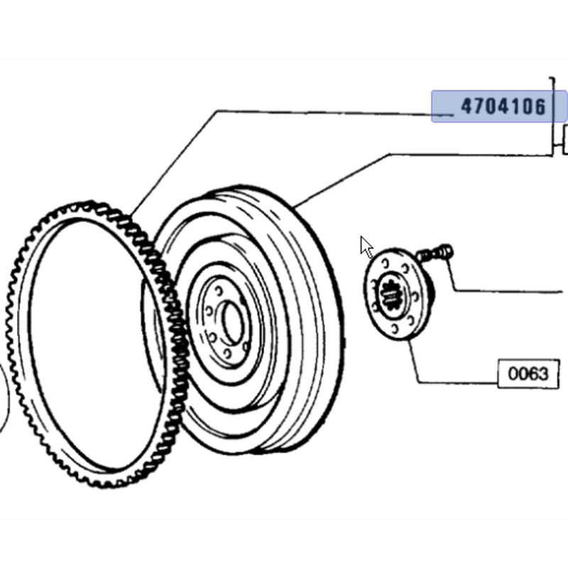 [4862411] 4862411 Ringwiel (starterkrans)