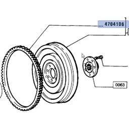 [4862411] 4862411 Ringwiel (starterkrans)