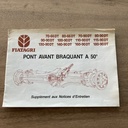 Instructieboekje Fiat-kortdraaier vooras