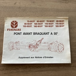 Instructieboekje Fiat-kortdraaier vooras