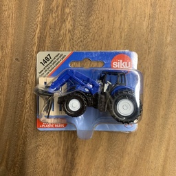 [New Holland met frontlader en pallets] New Holland met frontlader en pallets Siku Miniatuur
