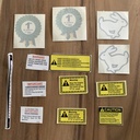 Fiat Decal Kit With Warning Stickers