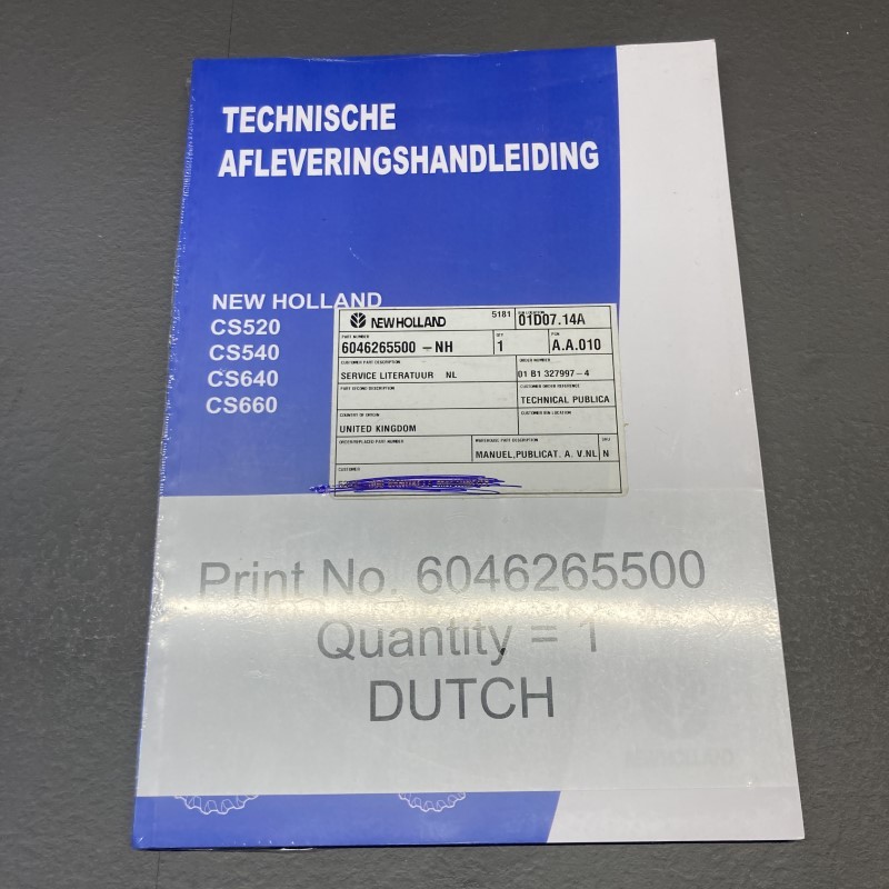 6046265500 Technische afleveringshandleiding