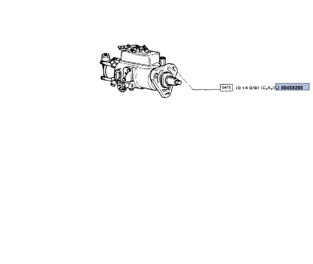 [98459280] 98459280 Injectiepomp