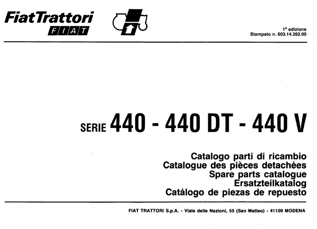 FIAT 440 Onderdelenboek - PDF