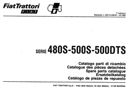 FIAT 480S-500S-500DTS Onderdelenboek - PDF