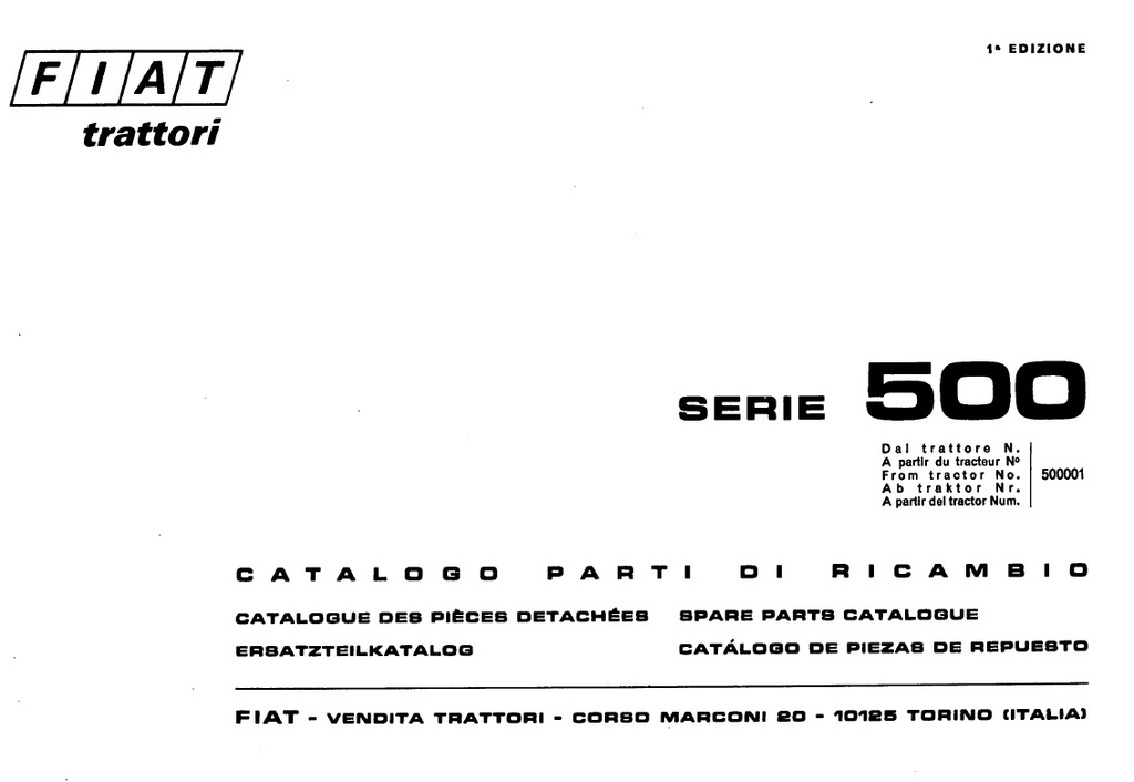 FIAT 500 Onderdelenboek - PDF