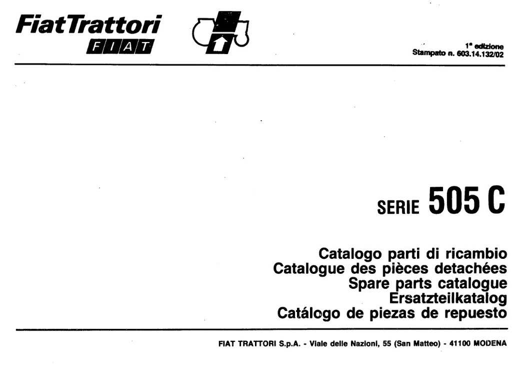 FIAT 505C Onderdelenboek - PDF