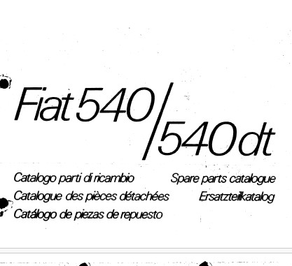 FIAT 540-540DT Onderdelenboek - PDF