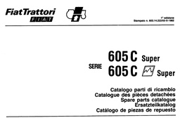 FIAT 605C Super Onderdelenboek - PDF