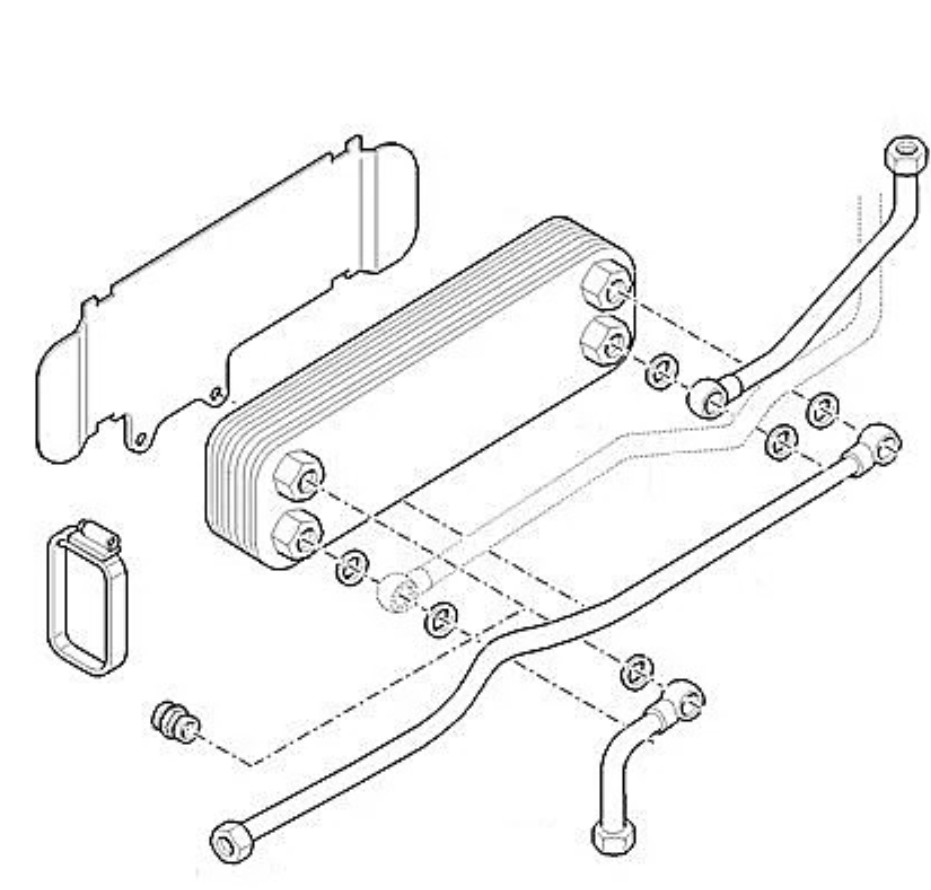 718979370 Hydraulic oil cooler (Piston Pump)