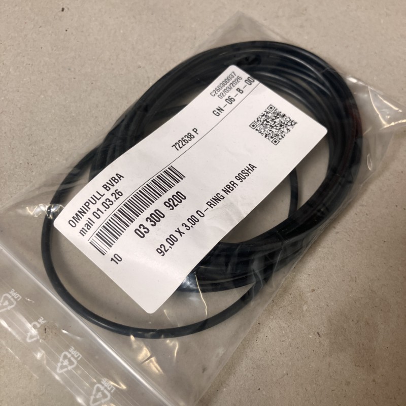 03 300 9200 O-RING - Ø92x3